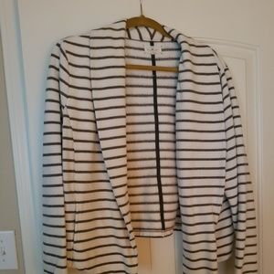 White with grey stripped Blazer